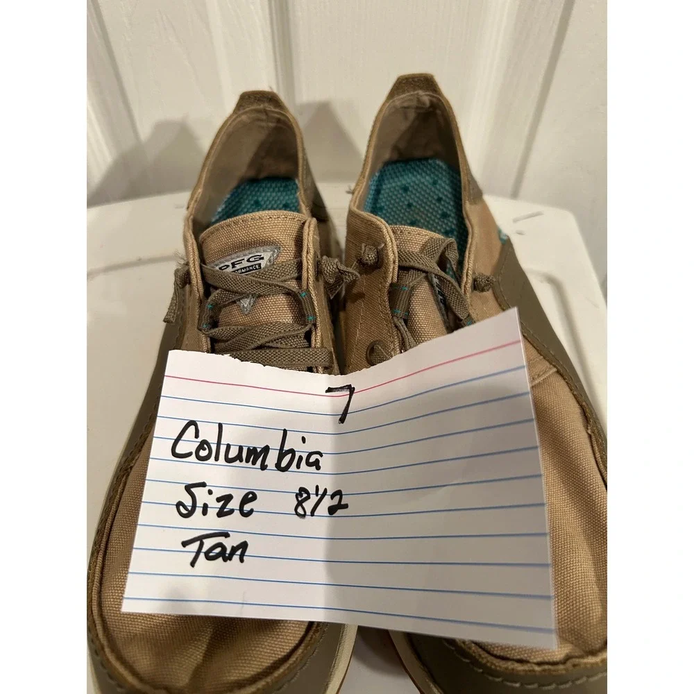Columbia PFG Bahama‎ Vent Loco Relaxed Mens Size 8.5 Tan Fishing Boat Shoes